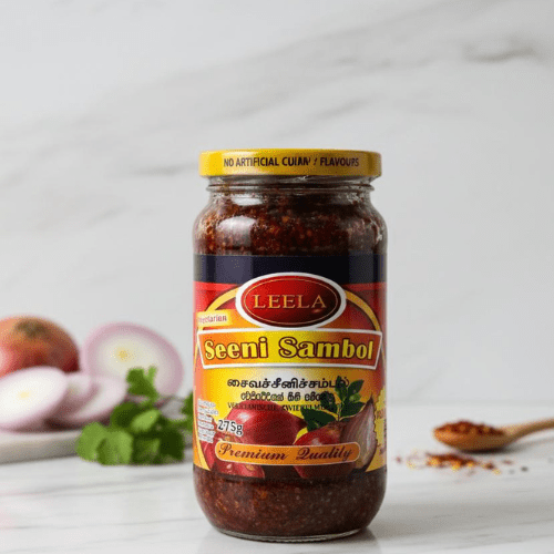 Untitled-design-219.png Leela Sini Sambal – Authentic Sri Lankan Sweet Onion Sambal - Image 1