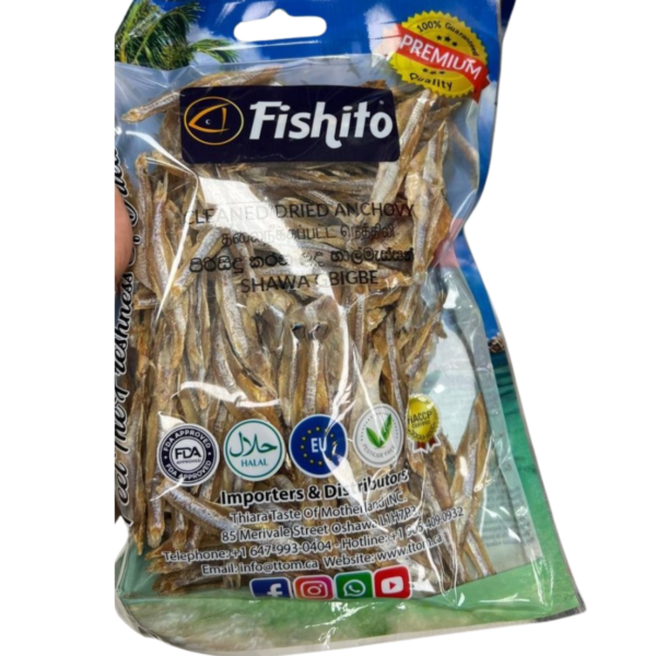 Cleaned Dried Anchovy (පිරිසිදු කරන ලද හාල්මැස්සන්)