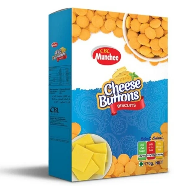 CBL Munchee Cheese Buttons Biscuit 170g – Ready-to-Eat Snack | Buy in Canada