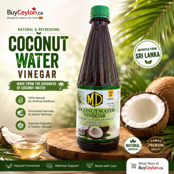 MD Coconut Water Vinegar 750ml – Authentic Sri Lankan Natural Coconut VinegarP lm